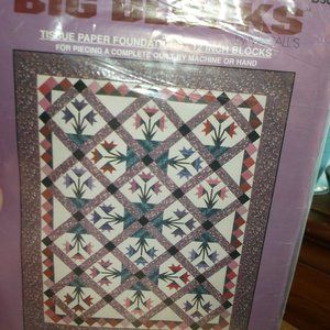 vintage mc calls tissue paper quilt blocks 12 in. to make.
